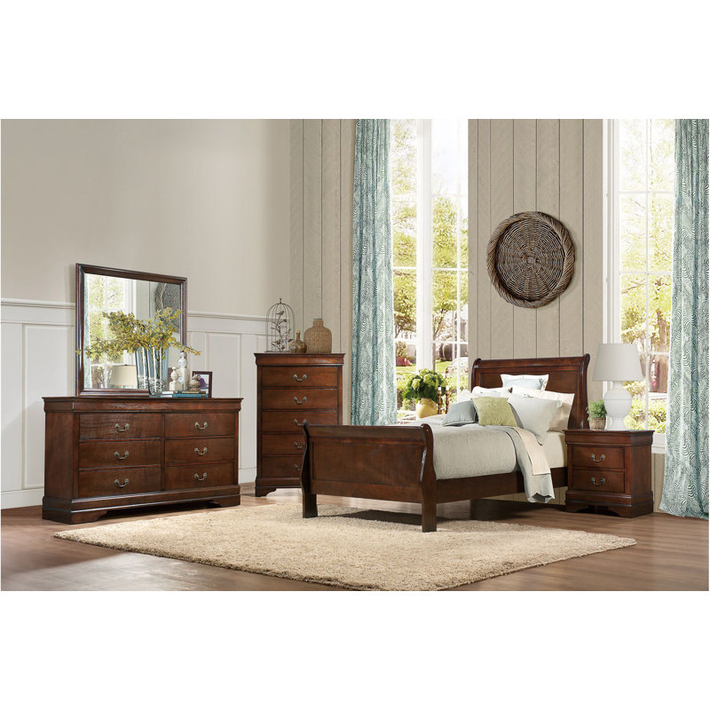 Ensemble de chambre à coucher Brummett, Simple, Brun