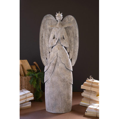Figurine rustique de Noël en métal Kalalou