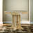 Extendable Farmhouse Round Dining Table - Retro Style With Durable Wooden Frame, Seats 6-414046670