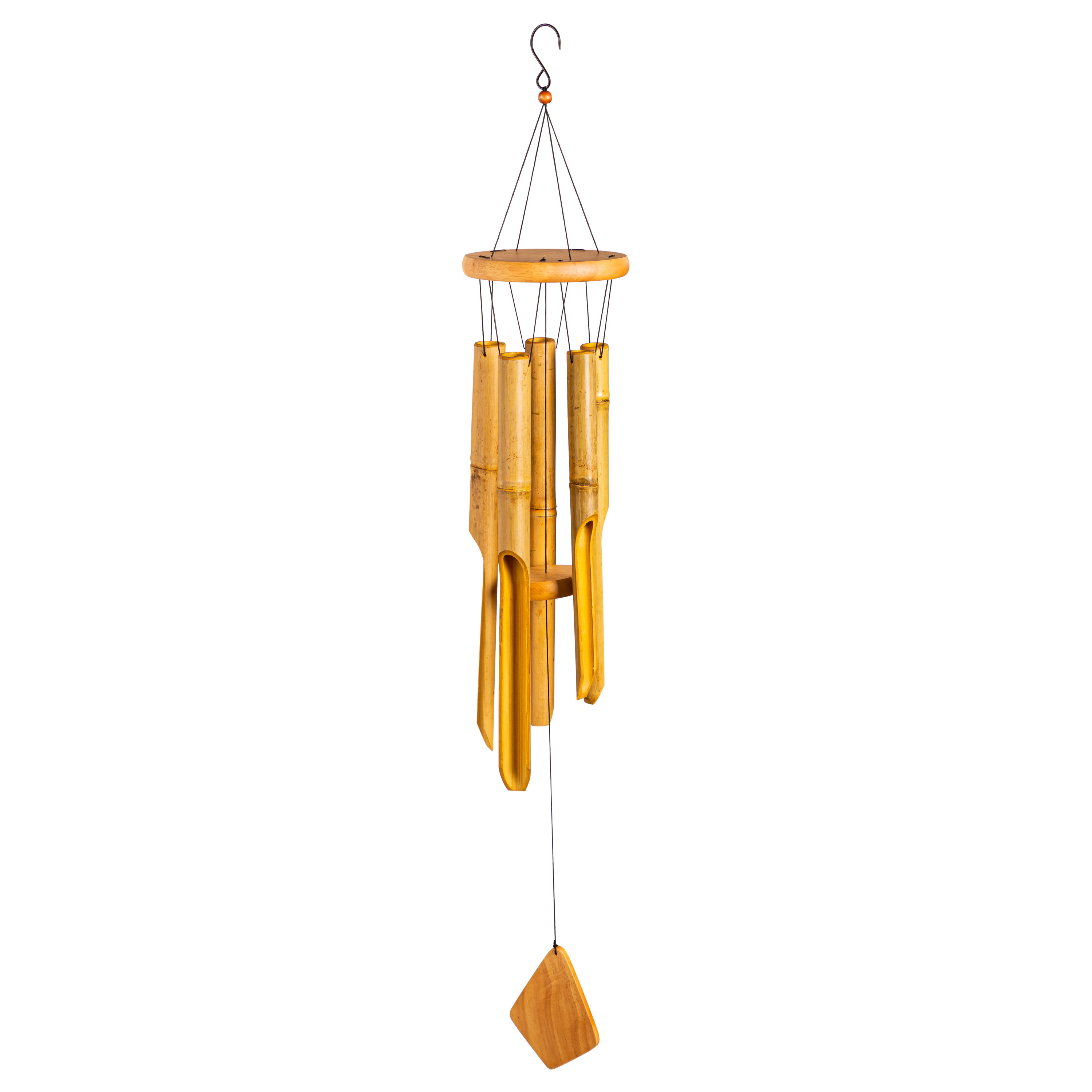 Arlmont & Co. Prudencia Wood Abstract Wind Chime | Wayfair