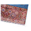 Hand-Knotted High-Quality Red and Blue Area Rug