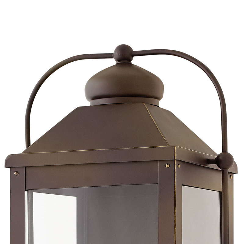 Anchorage 4-Light Outdoor Wall Lantern, 13" W x 25" H, Light Oiled Bronze