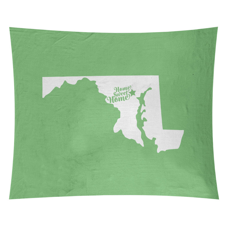 Polyester Tapestry, 51" H x 60" W, Green