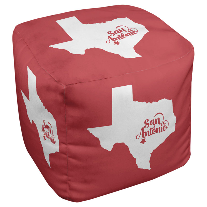 Repose-pieds cube san antonio texas, Rouge