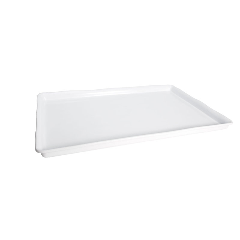 Plateau en mélamine biologique, Blanc, H 1,5 po x l 26 po x P 18 po