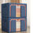 Steel Frame Storage Box, Cloth Storage Box for Quilt Storage Box Folding Wardrobe Fabric Extra Large Storage Bag with Clear Window, Sturdy Zippers(Set of 3)-1039820343-1039820336