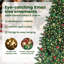 vidaXL Upside-down Artificial Pre-lit Christmas Tree with Ball Set-767689881