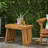 Wood Side Table - Foldable With Slat Top, 21.47W X 14.13D 16.07H Foldable, 21.47 14.13 16.07