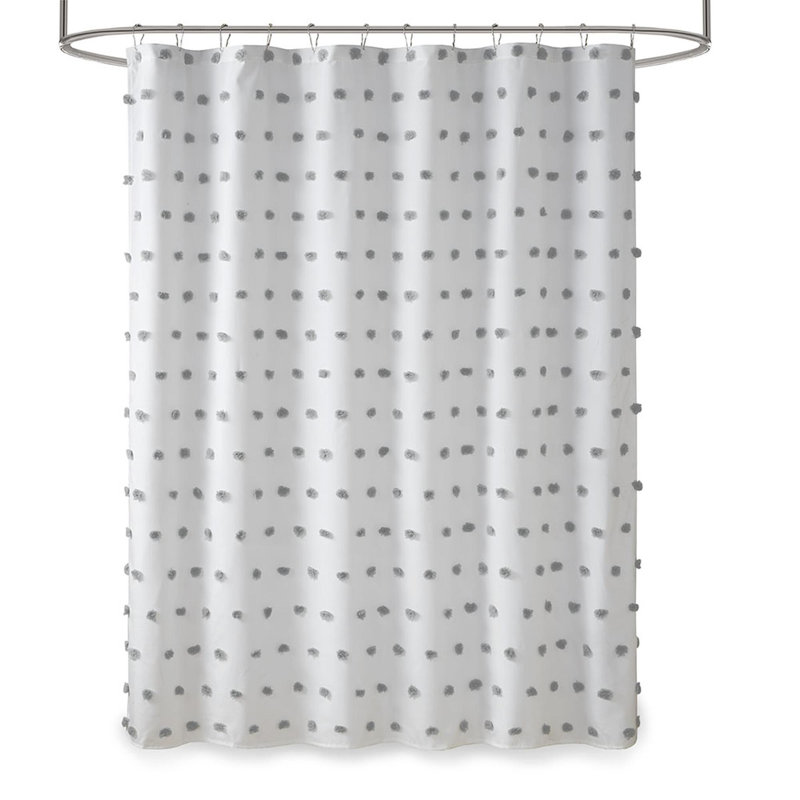 Rideau de douche Pom Pom, Gris