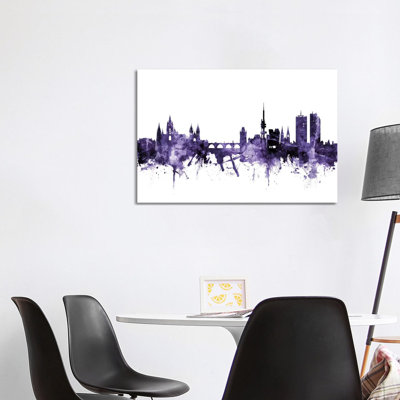 Prague (Praha), Czech Republic Skyline by Michael Tompsett - Wrapped Canvas Gallery-Wrapped Canvas Giclée