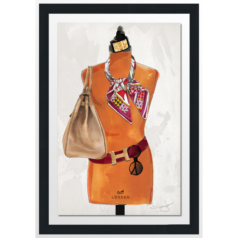 «Dress for Success», reproduction, H 27,5 po x l 21,5 po x P 0,75 po, Cadre espresso