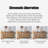 Brown Solid Wood Shoe Cabinet