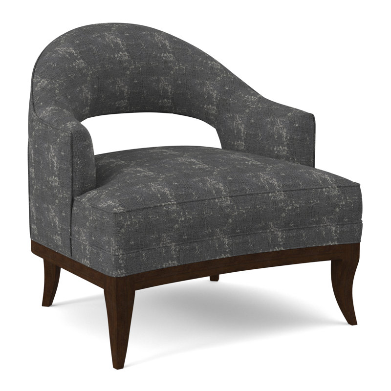 Mariposa Armchair, American Walnut, Polly Snow