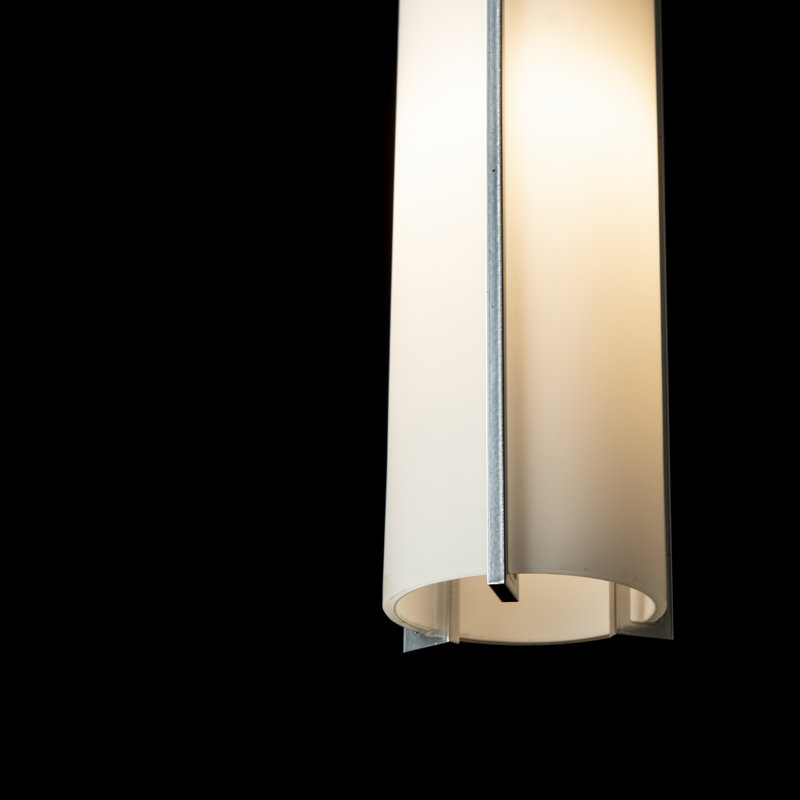 Exos 1 - Light Single Cylinder Pendant, Opal, Sterling