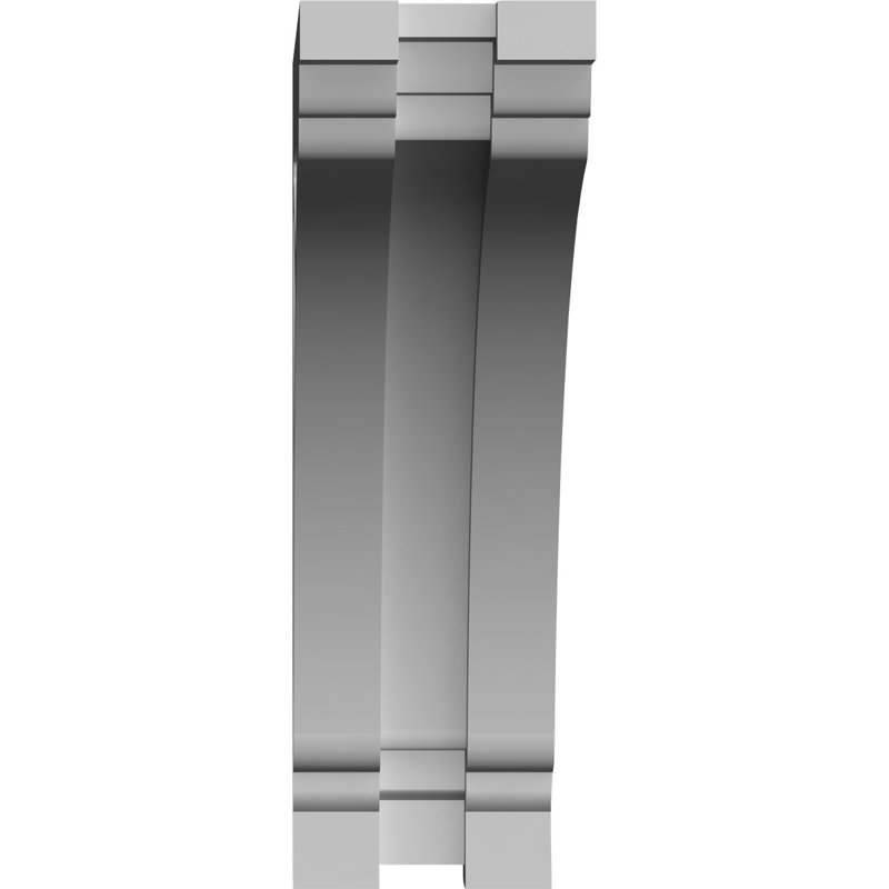 Corbeau en PVC de qualité architecturale Stanford, H 6 po x l 4 po x P 1,875 po