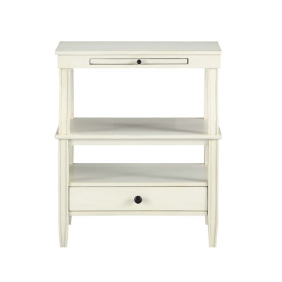 Classic Antique White Storage Nightstand with Elegant Design and Practical Functionality