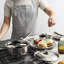 Demeyere Resto New Ceramic Coating  4-Cup Stainless Steel Egg Poacher Set