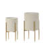 Ensemble de 2 pots en fer Crudden
