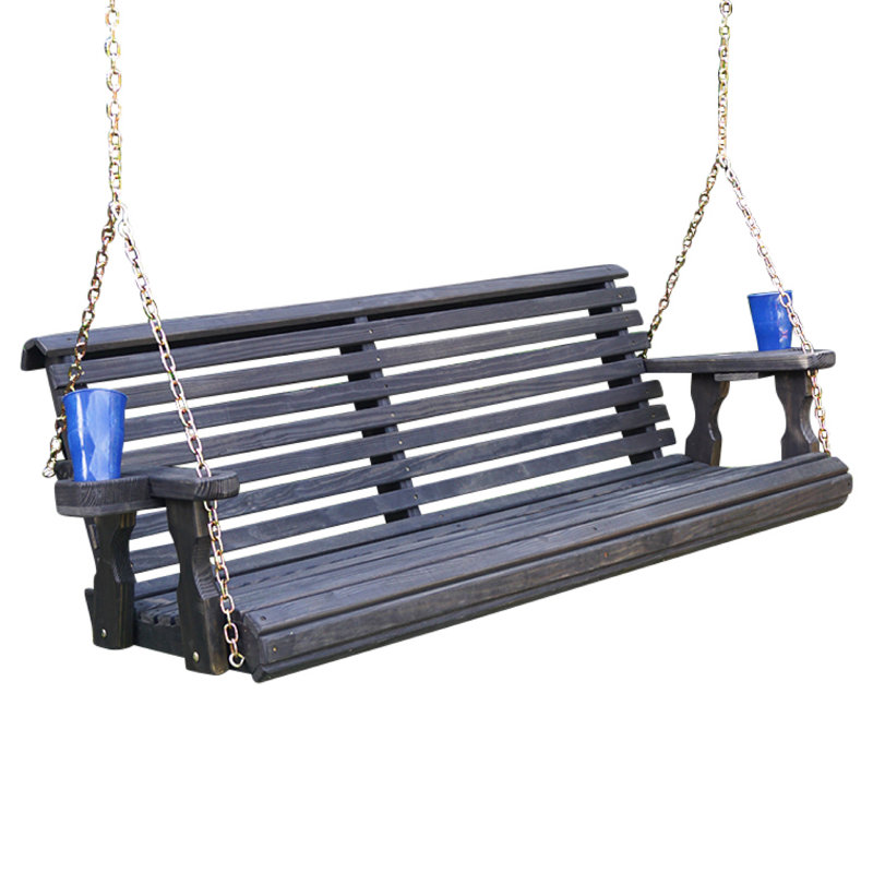 Balancelle Keontae Amish 700 lb (5 pi, chaînes, porte-gobelets), L 60 po, Inachevé