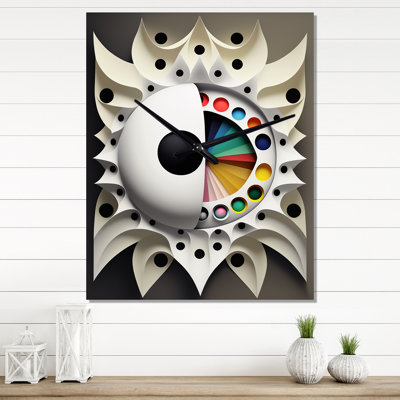 Sceance Ethereal Visions IV - Modern Geometric Very Large Wall Clocks