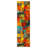 Modern Orange Red Woven Based Washable Rug-1064319081