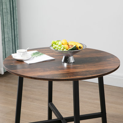 Ajani Round Metal Base Dining Table
