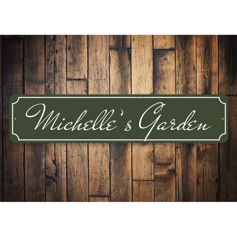 Plaque de jardin en aluminium, H 4 po x l 18 po x P 0,04 po