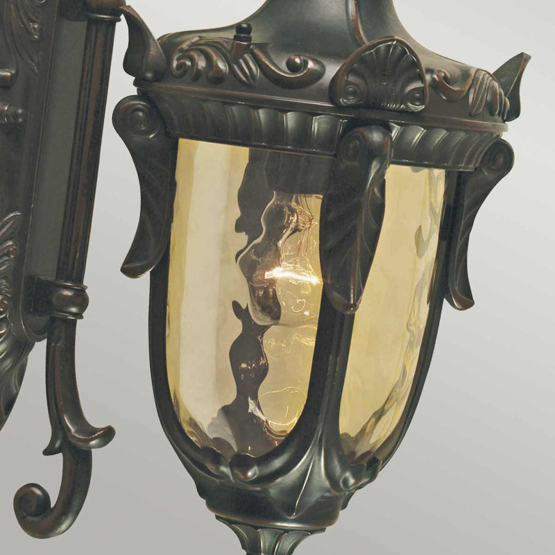 Greenville 52cm H Outdoor Wall Lantern, 52cm H x 19cm W x 26.5cm D, Old Bronze