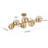 Sputnik Modern Linear Semi Flush Mount