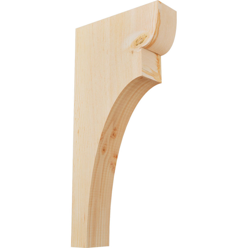 Yorktown Corbel, 24" H x 3.5" W x 12" D, Douglas Fir, Smooth