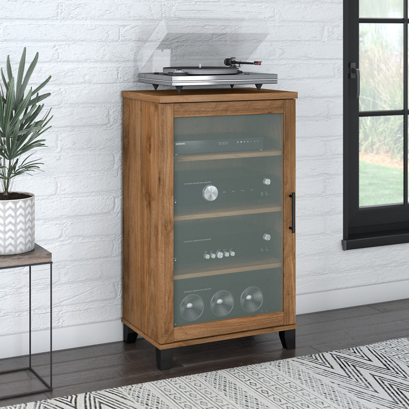Armoire décorative Anousha, Noyer frais