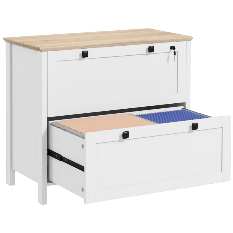 Classeur à 2 tiroirs Sohani, Blanc