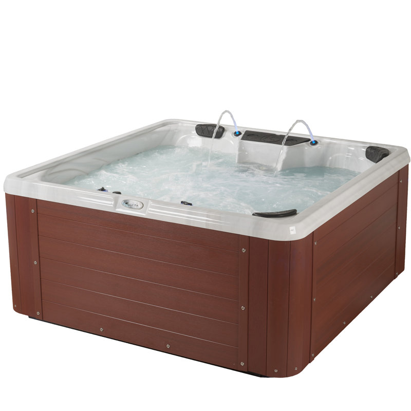 Edgewater® 5-6 Person 28-Jet Lounger Plug and Play Hot Tub with Ozonator and LED Lighting