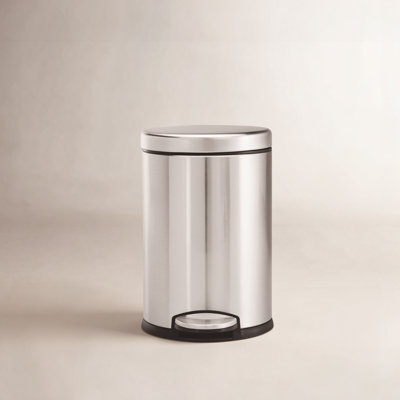simplehuman 1.2gal Round Step-On Trash Can