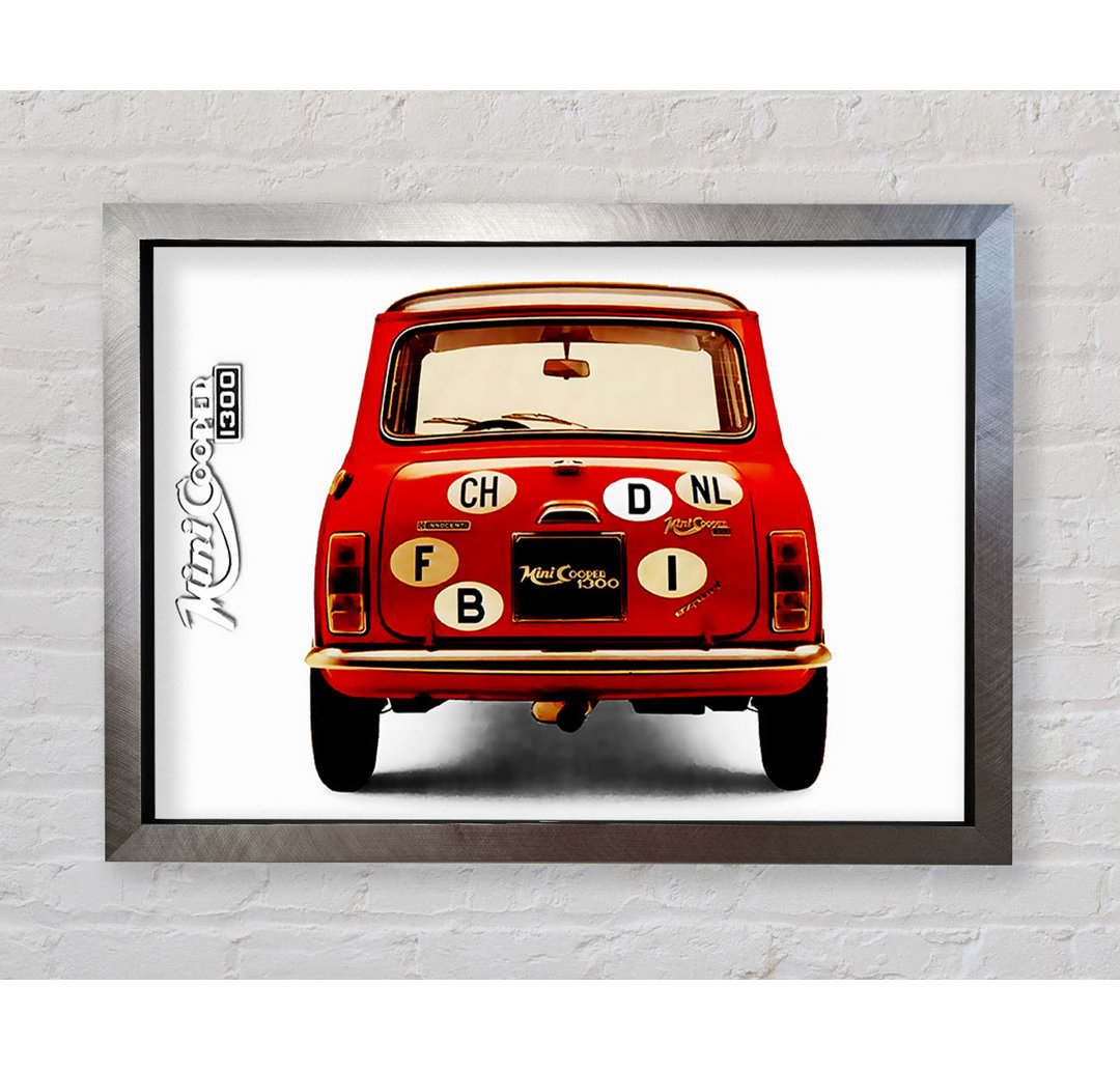 Mini Cooper Retro Heck - Druck