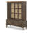 Display Cabinet (Reversible Back Panel, 2 Sliding Doors, 2 Glass Shelves, 2 Puck Lights, 2 Drawers)-110843812