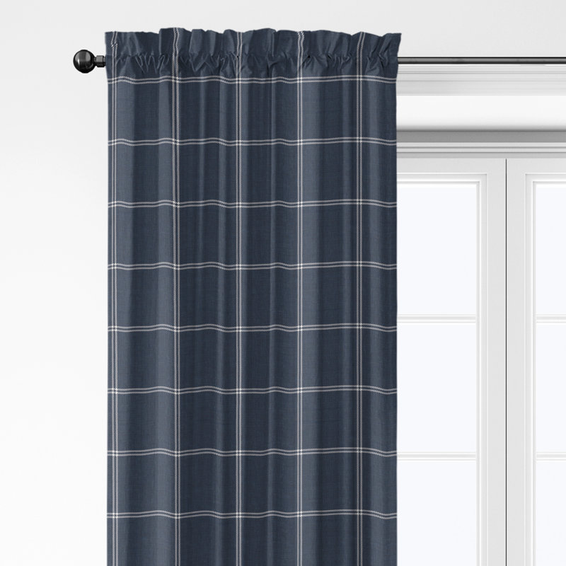 Ensemble de 2 panneaux de rideaux en coton Shay, L 50 po x L 168 po