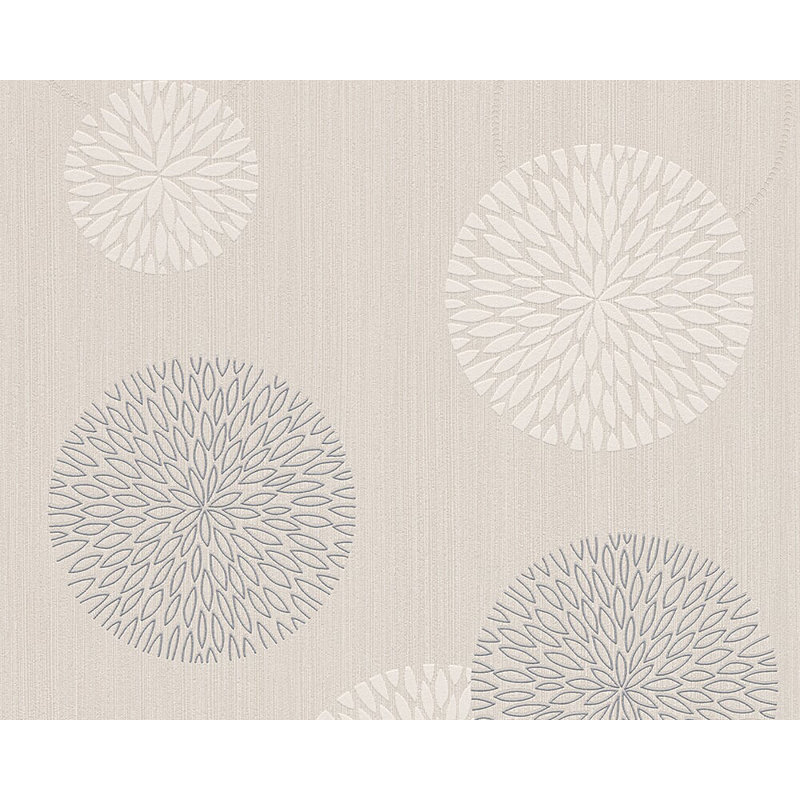 Rouleau de papier peint classique moderne Costantino, Crème