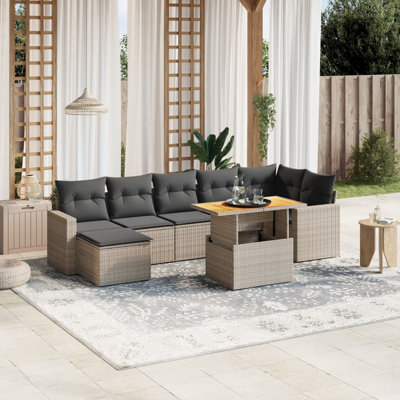 Vidaxl Sofa Set Grey, Dark Grey