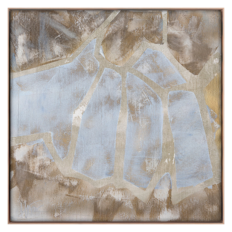 Crystalline 2 Print by Harris, Maeve, Maple Framed, 50" H x 50" W
