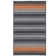 Tapis réversible en mélange de laine Caitlin - gris anthracite / orange