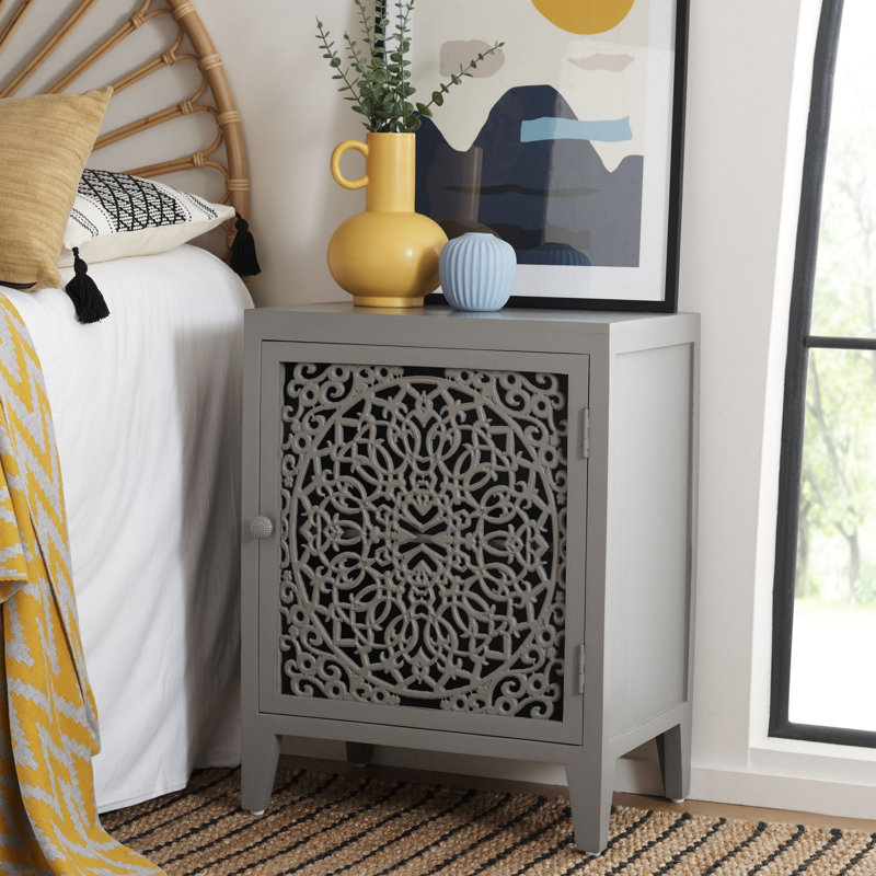 Table de chevet Boroff, gris
