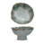 Large Stoneware Footed Bowl With Speckled Glaze