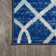 Oakden Ogee Fretwork Blue/Gray Rug
