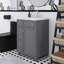 Meuble-lavabo autoportant 24 po avec lavabo en céramique et 2 tiroirs, 1 porte-146448956-146448953