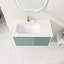 Meuble-lavabo simple 35,60 po avec plateau en céramique Lakaysha
