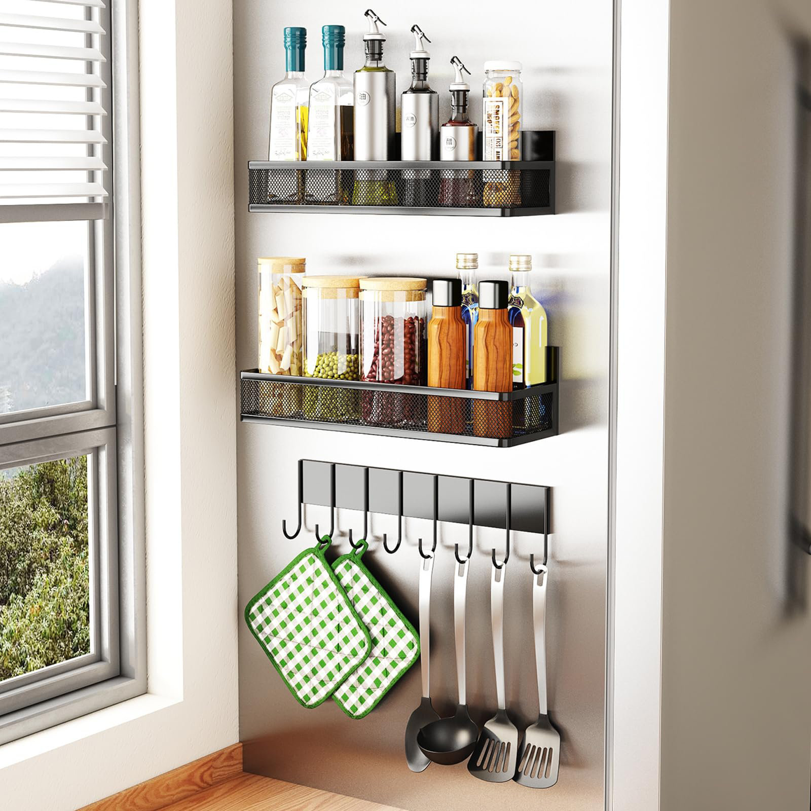 Wall Stainless Steel Spice Rack