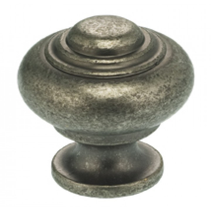 Novelty Knob, Vintage Brass, 1.5625" H x 1.5625" W x 1.4375" D