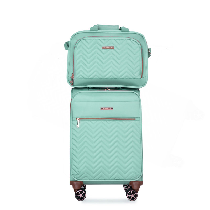 Ensemble de 4 pièces (16/20/24/28), Valise à roulettes Softshell Ensembles de bagage Terylene Valise durable