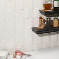 Ardor Edge 5.11 in. x 5.11 in. Metallic Porcelain 3D Wall Tile (4.12 Sq. Ft. / Case)